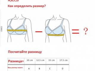 Как определить размер бюста